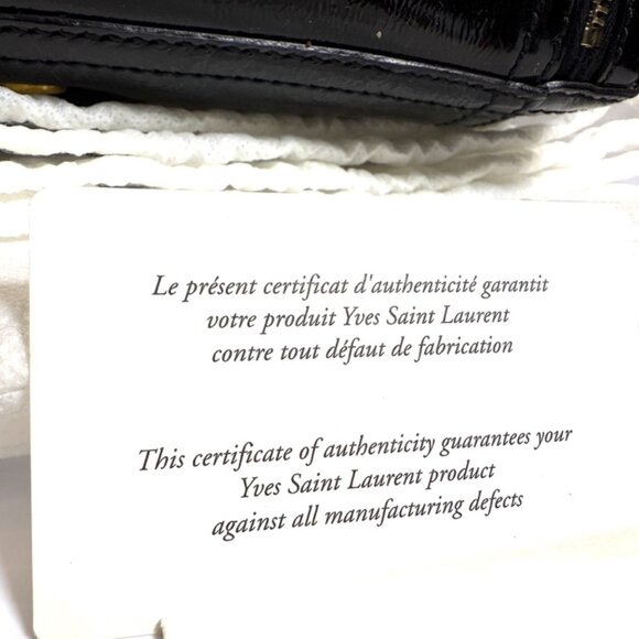 Yves Saint Laurent Rive Gauche Patent Leather Tote Bag - Picture 16 of 16